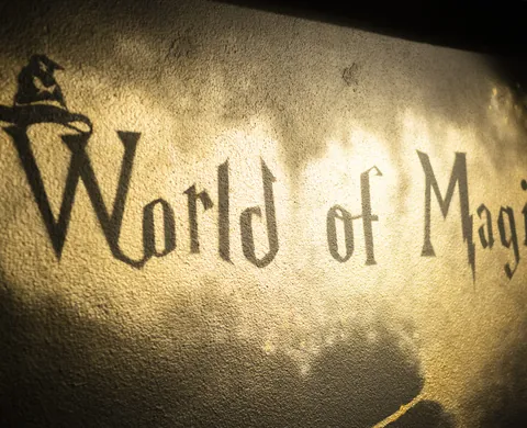 World of Magic lettering on the wall