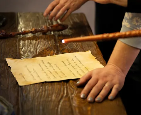 Wands over an old parchment